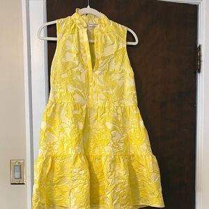 Amanda Uprichard Yellow Mini Dress
